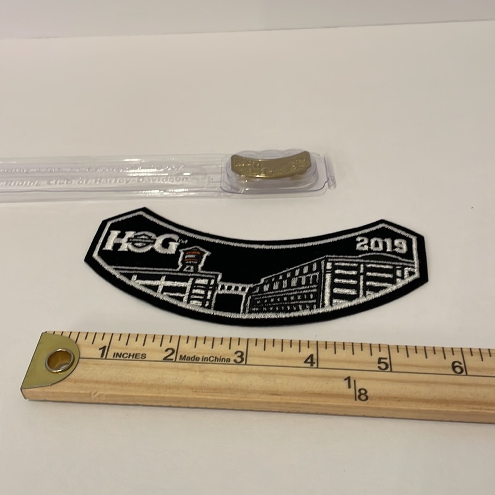 2019 Harley Davidson HOG Jacket Vest Patch and Pin Badge - Picture 4 of 4